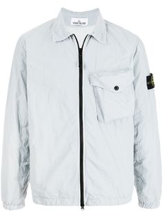 Stone Island рубашка с нашивкой-логотипом