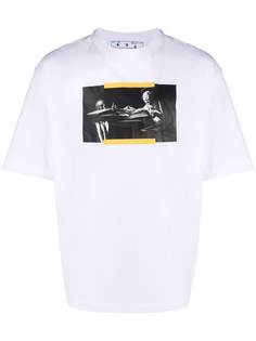 Off-White футболка с принтом Caravaggio