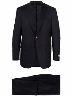 Canali шерстяной костюм с однобортным пиджаком