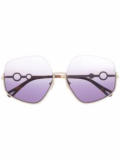 Chloé Eyewear солнцезащитные очки в массивной оправе
