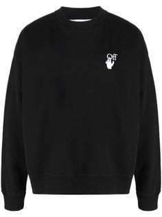 Off-White толстовка с логотипом Hands Off
