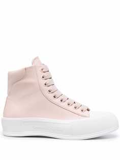 Alexander McQueen высокие кеды Deck Plimsoll