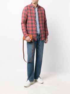 Polo Ralph Lauren клетчатая рубашка с вышитым логотипом