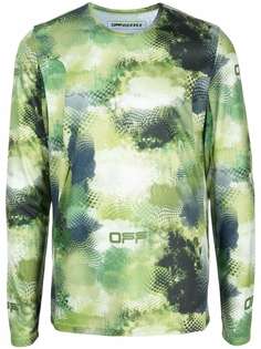 Off-White футболка с абстрактным принтом