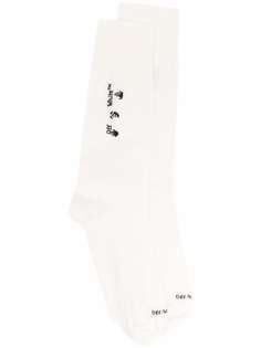 Off-White носки с логотипом Hands Off