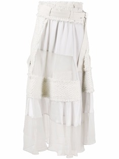 sacai юбка А-силуэта