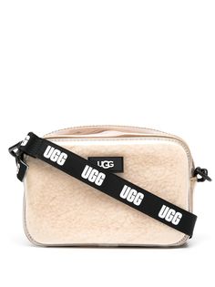 UGG сумка через плечо из шерпы с логотипом