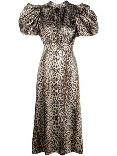 ROTATE платье Dawn с леопардовым принтом
