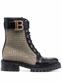 Balmain ботинки Ranger Romy с монограммой