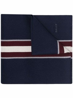 Bally шерстяной шарф с контрастными полосками