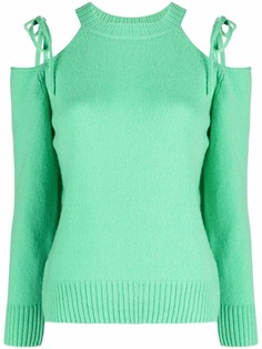 MSGM джемпер с вырезами на плечах