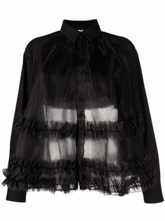 Comme Des Garçons Noir Kei Ninomiya рубашка с оборками