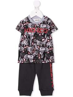 Kenzo Kids спортивный костюм с принтом