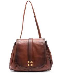 Alberta Ferretti faded-effect leather tote bag