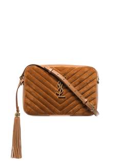 Saint Laurent стеганая сумка через плечо Lou с узором шеврон
