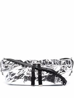 Alexander McQueen сумка с кулиской и эффектом металлик