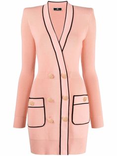 Elisabetta Franchi двубортное трикотажное платье