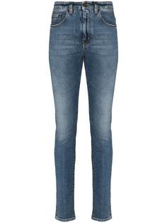Saint Laurent джинсы скинни с завышенной талией