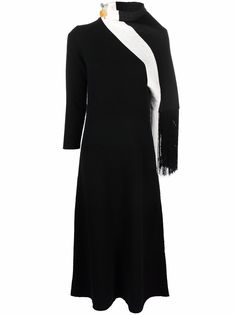 Proenza Schouler платье с контрастной вставкой