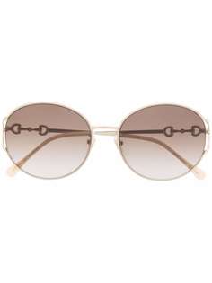 Gucci Eyewear солнцезащитные очки в круглой оправе