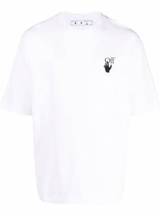 Off-White толстовка с логотипом Hands Off