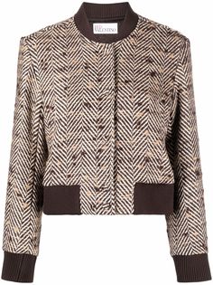 RED Valentino куртка с узором в елочку