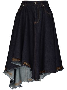 JW Anderson джинсовая юбка асимметричного кроя