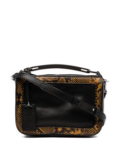 Marc Jacobs сумка The Softbox со змеиным принтом