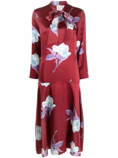 LAutre Chose шелковое платье с цветочным принтом