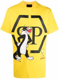 Philipp Plein футболка Looney Tunes с логотипом