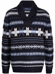 Polo Ralph Lauren шерстяной джемпер с узором