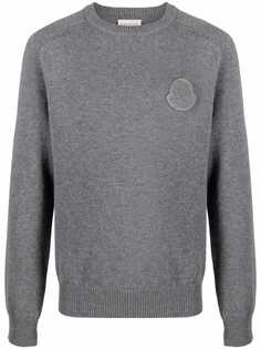 Moncler джемпер с нашивкой-логотипом