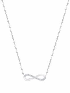 De Beers Jewellers колье Infinity из белого золота с бриллиантами