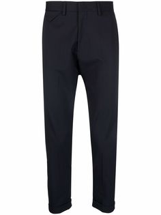 Low Brand узкие брюки строгого кроя