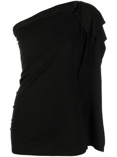 Yohji Yamamoto блузка на одно плечо с оборками
