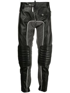 Dsquared2 укороченные брюки со вставками