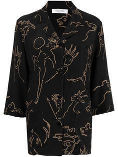Valentino Pre-Owned рубашка 2012-го года с принтом