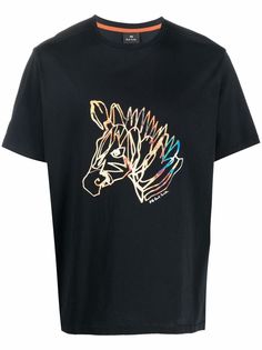 PS Paul Smith футболка с принтом Dreamscape Zebra