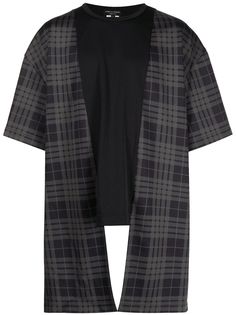 Comme Des Garçons Homme Plus многослойная футболка в клетку
