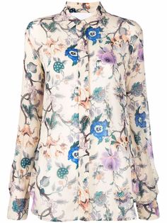 8pm рубашка с цветочным принтом