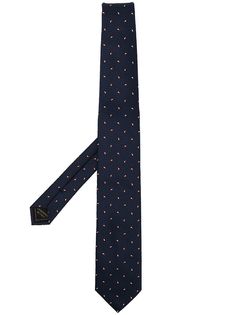 Brioni шелковый галстук с жаккардовым узором