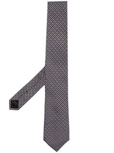 Brioni шелковый галстук с жаккардовым узором