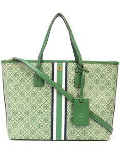 Tory Burch сумка-тоут из канваса с монограммой