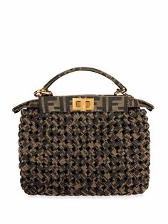Fendi Pre-Owned мини-сумка Iconic Peekaboo