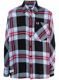FRED PERRY рубашка в клетку тартан