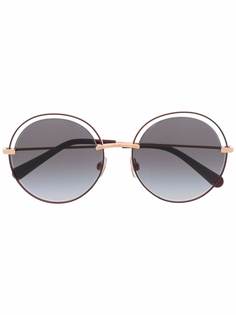 Dolce & Gabbana Eyewear солнцезащитные очки в круглой оправе
