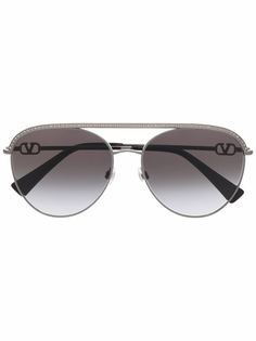 Valentino Eyewear солнцезащитные очки-авиаторы