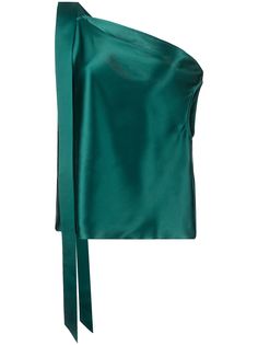 Michelle Mason шелковый топ с драпировкой и открытыми плечами