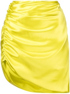 Michelle Mason шелковая юбка мини асимметричного кроя