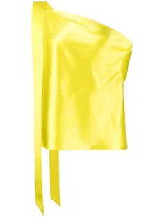Michelle Mason шелковый топ с открытыми плечами